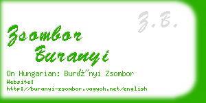 zsombor buranyi business card